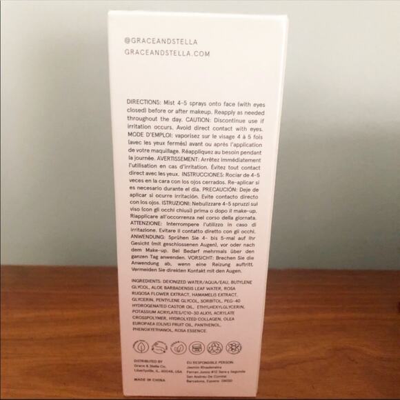 NEW Grace & Stella ROSE Spray All Day Fabfitfun Box Sealed NIB Skincare FFF - Picture 7 of 7